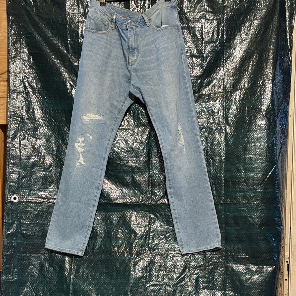 Armani Exchange Men's J14 Skinny Size 34 Jeans in Light Blue